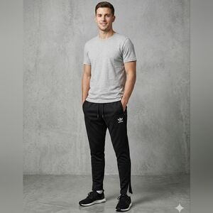 Adidas Men's Black Joggers